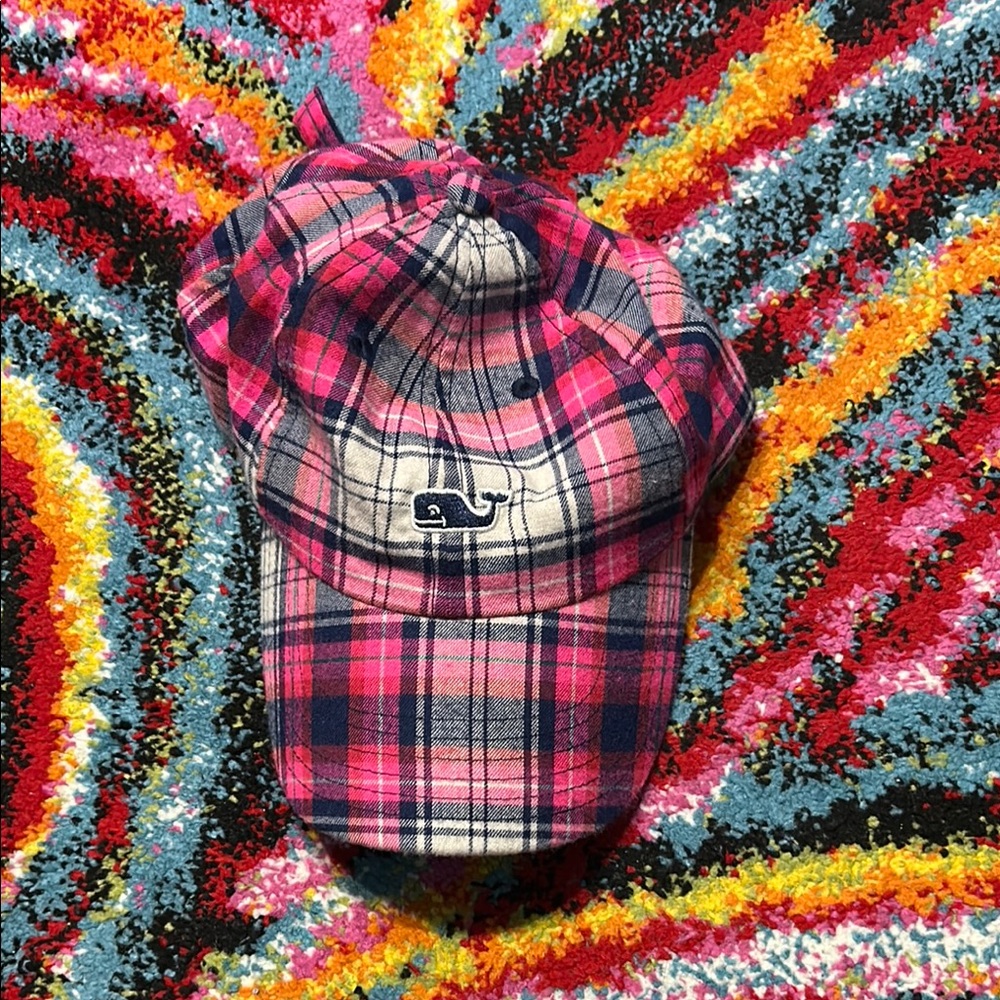 Vineyard Vines Women’s Baseball Hat Plaid Whale